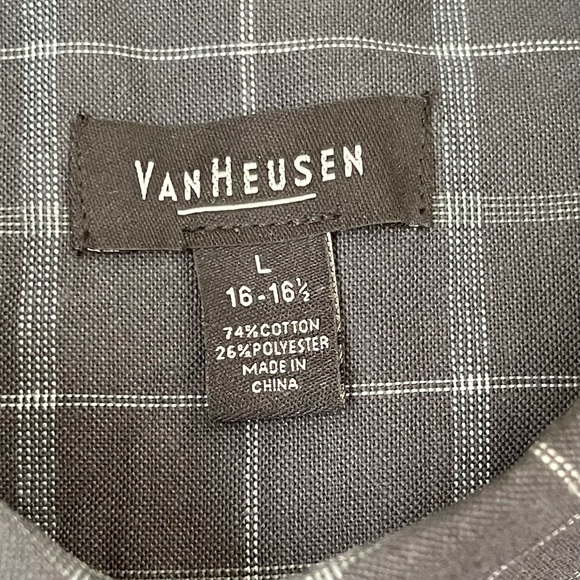 VAN H | Plaid Wrinkle Free Button Down Dress Shirt - Picture 7 of 11